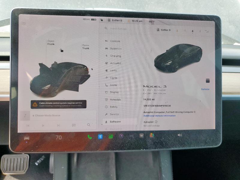 2021 TESLA MODEL 3 5YJ3E1EB4MF919036