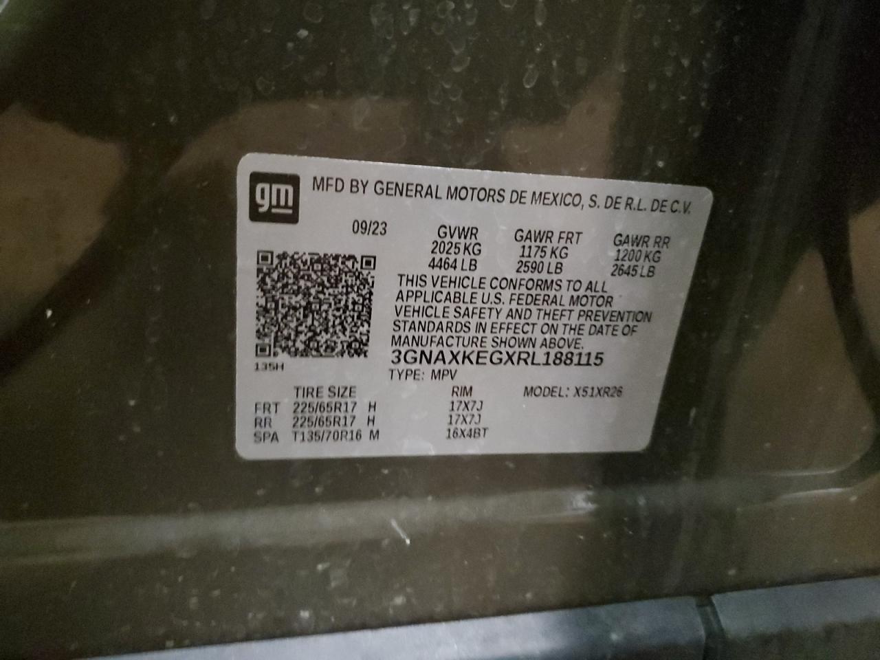 CHEVROLET EQUINOX LT