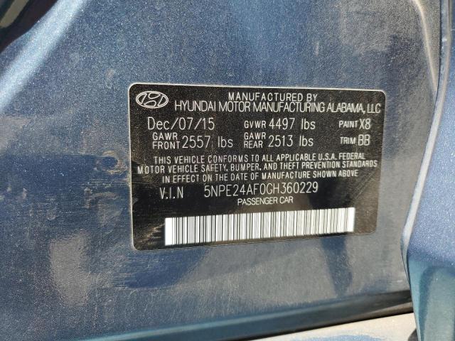 2016 HYUNDAI SONATA SE - 5NPE24AF0GH360229