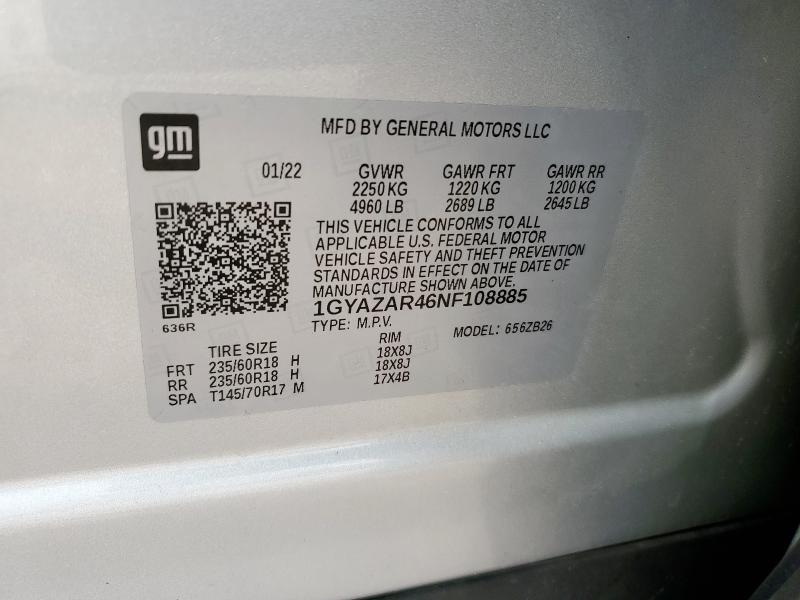 2022 CADILLAC XT4 LUXURY 1GYAZAR46NF108885