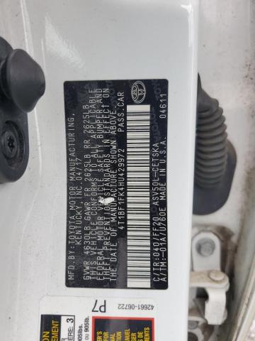 2017 TOYOTA CAMRY LE 4T1BF1FK4HU429972