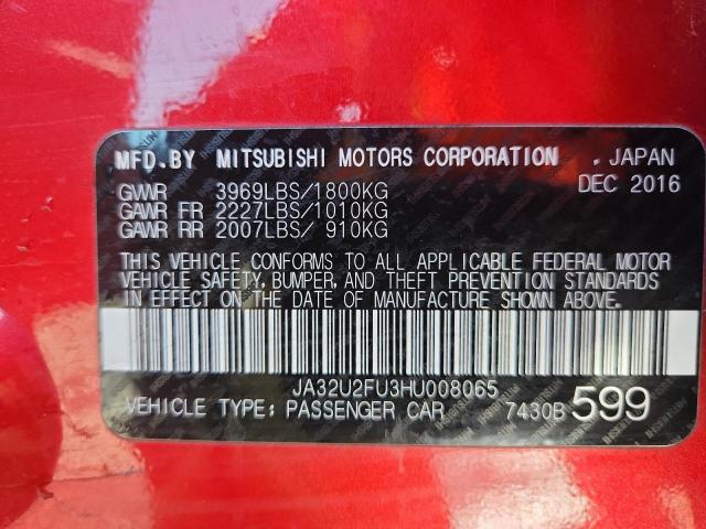 2017 MITSUBISHI LANCER ES JA32U2FU3HU008065