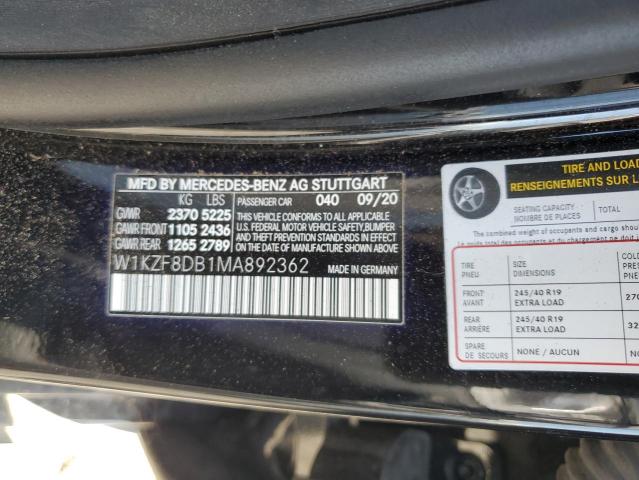 2021 MERCEDES-BENZ E 350 - W1KZF8DB1MA892362