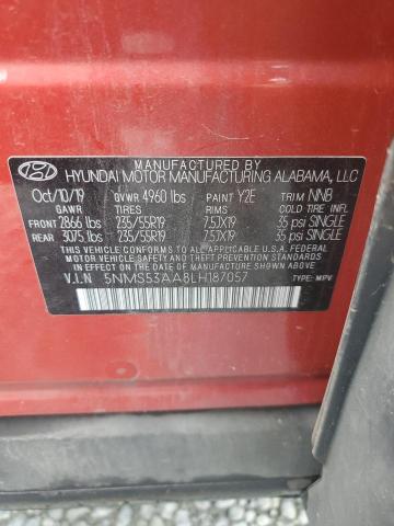 2020 HYUNDAI SANTA FE L 5NMS53AA8LH187057
