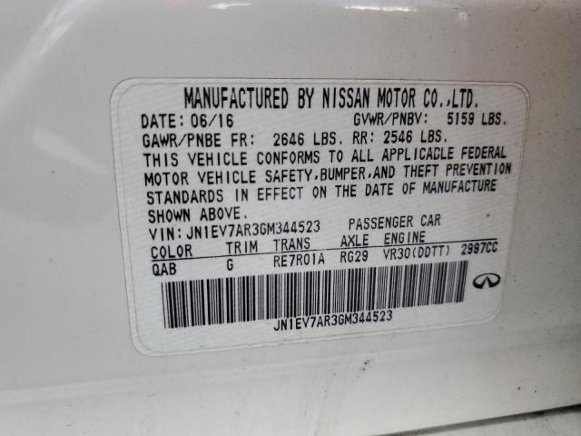 2016 INFINITI Q50 PREMIU JN1EV7AR3GM344523