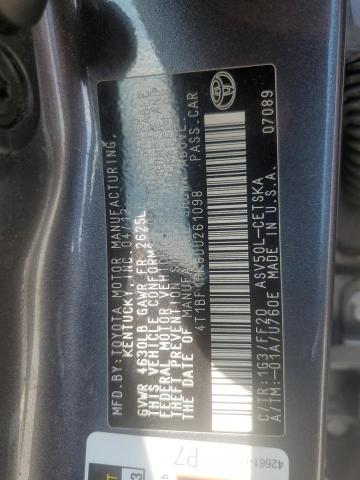 2013 TOYOTA CAMRY L - 4T1BF1FK8DU261098