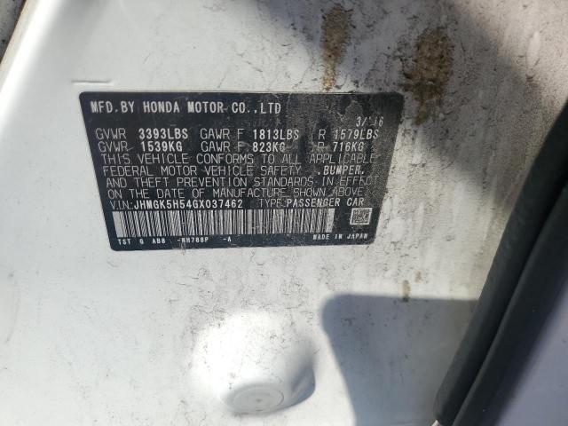 2016 HONDA FIT LX - JHMGK5H54GX037462