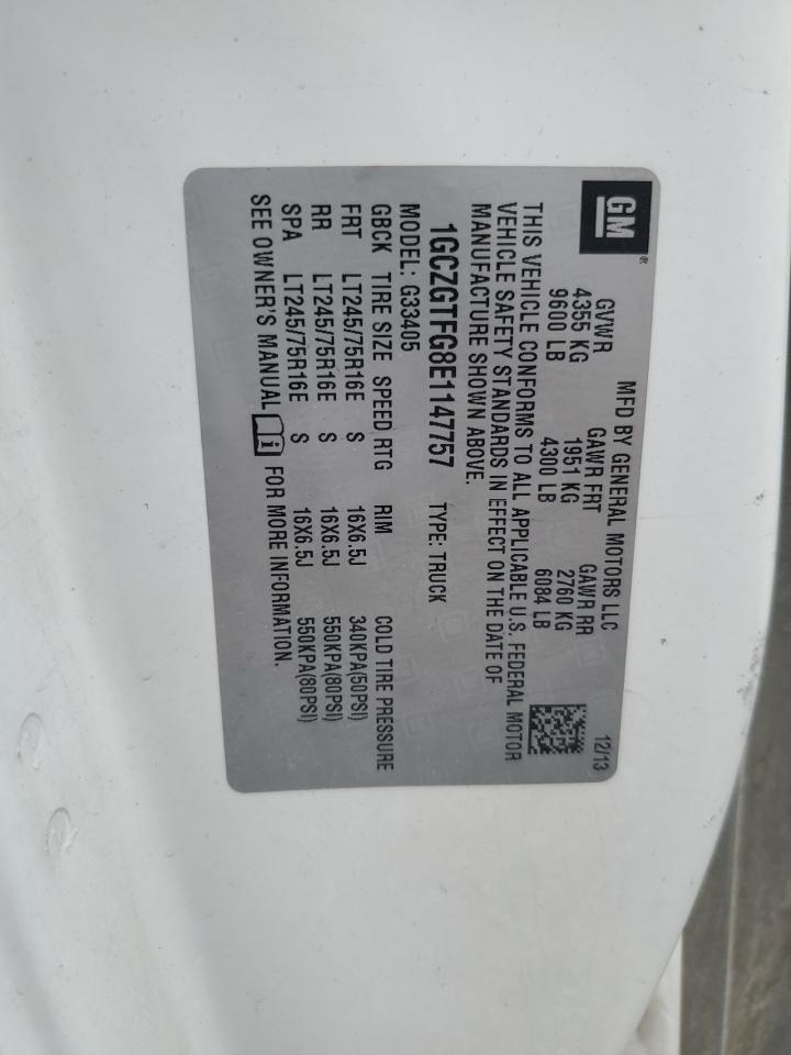 Lot #3304589440 2014 CHEVROLET EXPRESS G3500