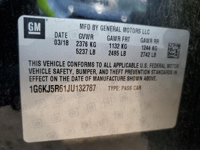 2018 CADILLAC CT6 PREMIU 1G6KJ5R61JU132787