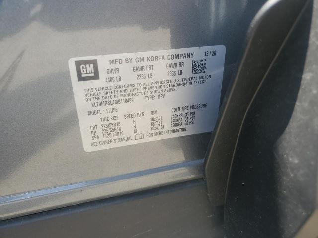 2021 CHEVROLET TRAILBLAZE KL79MRSL4MB118499