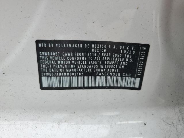 2021 VOLKSWAGEN GOLF 3VWG57AU4MM002182