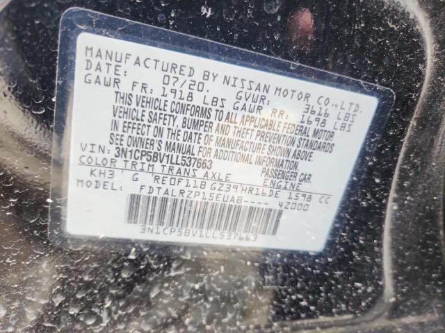 2020 NISSAN KICKS S 3N1CP5BV1LL537663