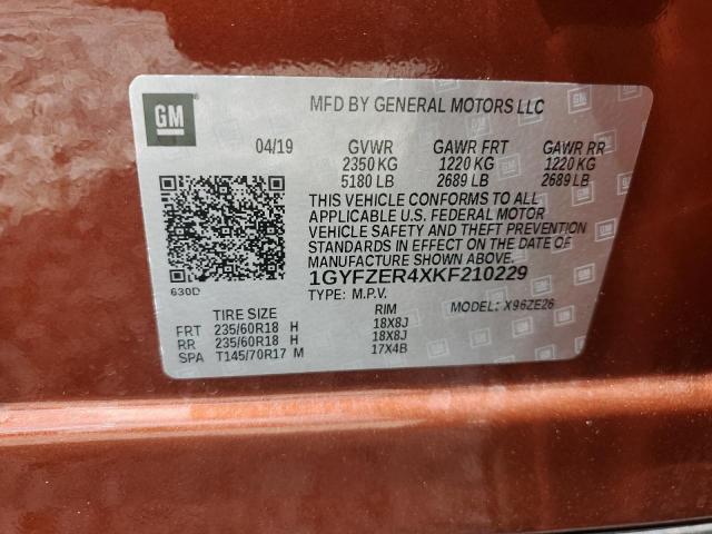 2019 CADILLAC XT4 SPORT 1GYFZER4XKF210229