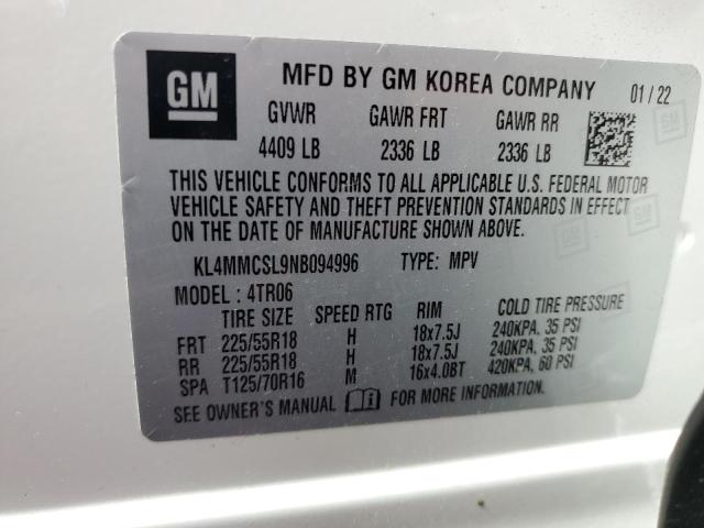 2022 BUICK ENCORE GX KL4MMCSL9NB094996
