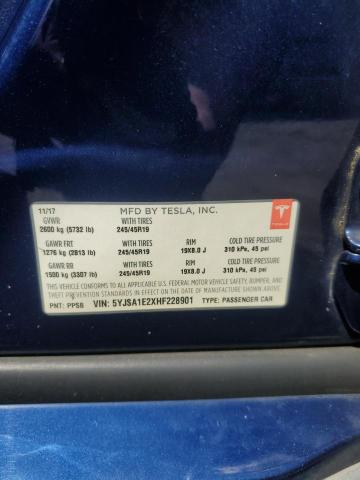 2017 TESLA MODEL S 5YJSA1E2XHF228901