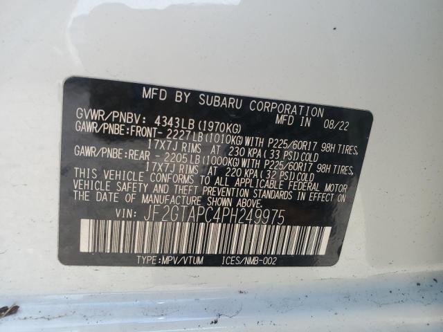 2023 SUBARU CROSSTREK PREMIUM JF2GTAPC4PH249975