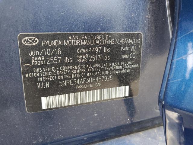 2017 HYUNDAI SONATA SPO 5NPE34AF3HH457925