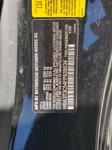 2015 BMW 435 I WBA3T3C54FP939534