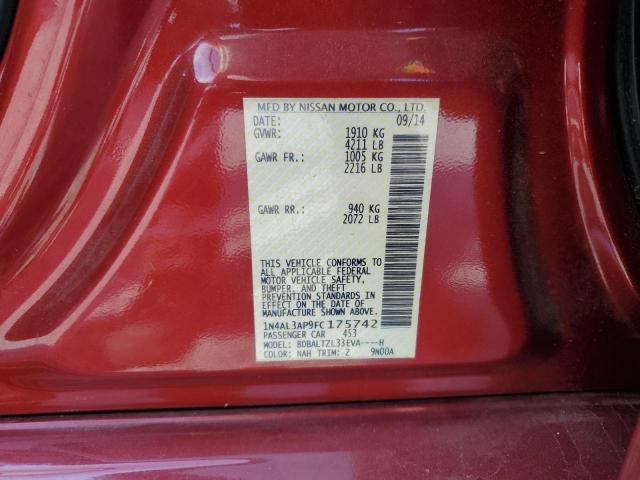2015 NISSAN ALTIMA 2.5 - 1N4AL3AP9FC175742