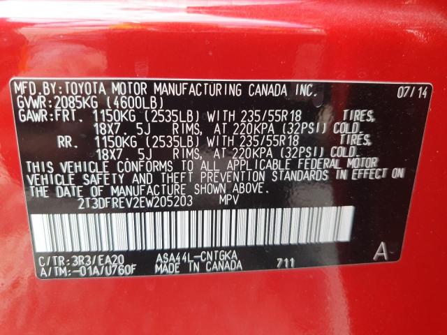 2014 TOYOTA RAV4 LIMIT #3286771886