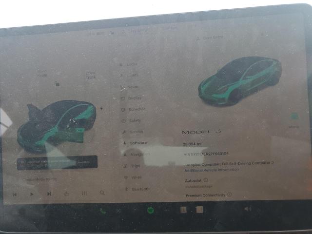 2023 TESLA MODEL 3 5YJ3E1EA2PF663104