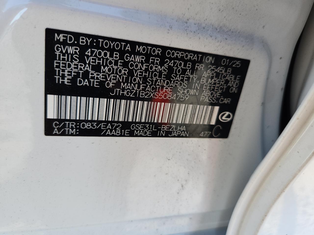 LEXUS IS 350 F SPORT DESIGN