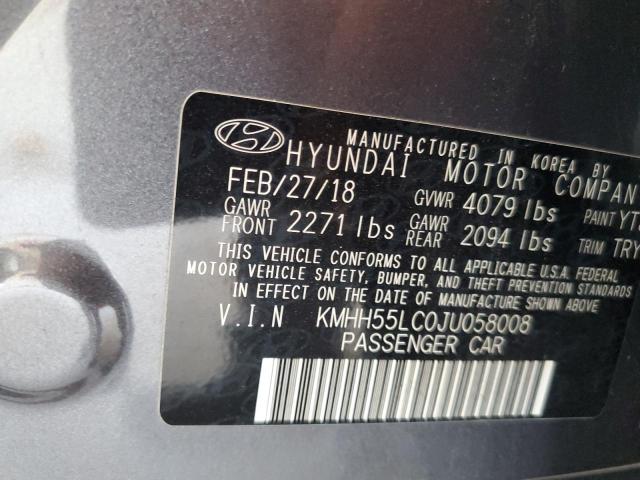 2018 HYUNDAI ELANTRA GT SPORT KMHH55LC0JU058008