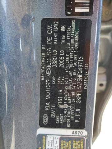 2017 KIA FORTE LX 3KPFL4A76HE049713