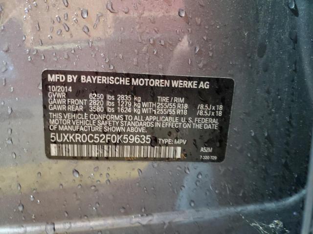 2015 BMW X5 XDRIVE3 5UXKR0C52F0K59635