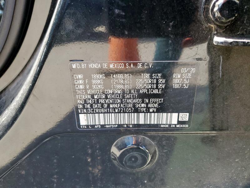 2020 HONDA HR-V SPORT 3CZRU6H16LM721057