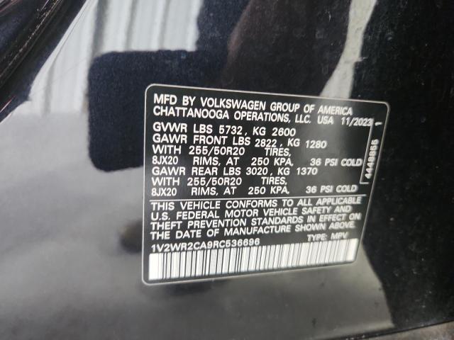 2024 VOLKSWAGEN ATLAS SE 1V2WR2CA9RC536696