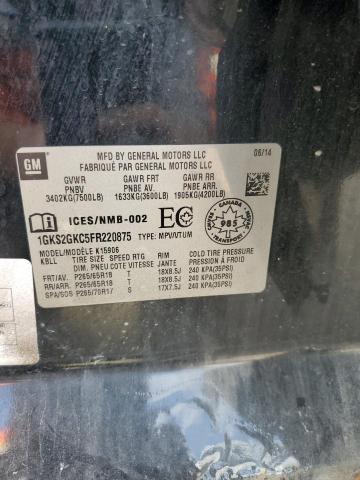 2015 GMC YUKON XL K - 1GKS2GKC5FR220875