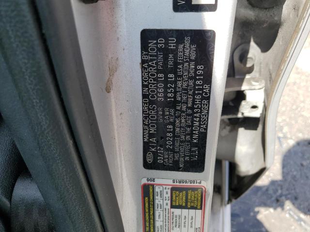 2017 KIA RIO LX KNADM4A35H6118198