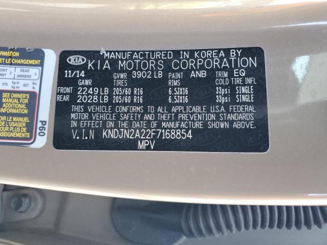 2015 KIA SOUL - KNDJN2A22F7168854