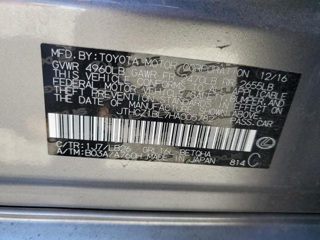 2017 LEXUS GS 350 BAS JTHCZ1BL7HA005782