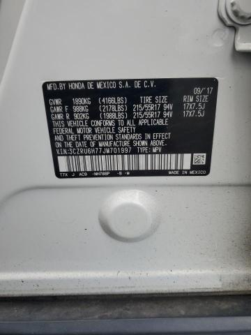2018 HONDA HR-V EXL 3CZRU6H77JM701997