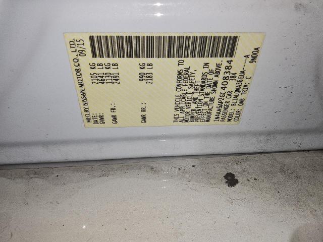 2016 NISSAN MAXIMA 3.5S 1N4AA6AP2GC408384