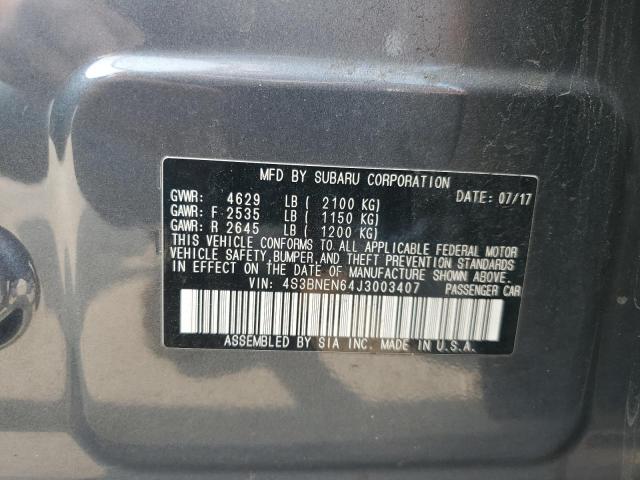 2018 SUBARU LEGACY 3.6 4S3BNEN64J3003407