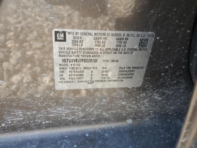 2015 GMC SIERRA K15 - 3GTU2VEJ7FG528102