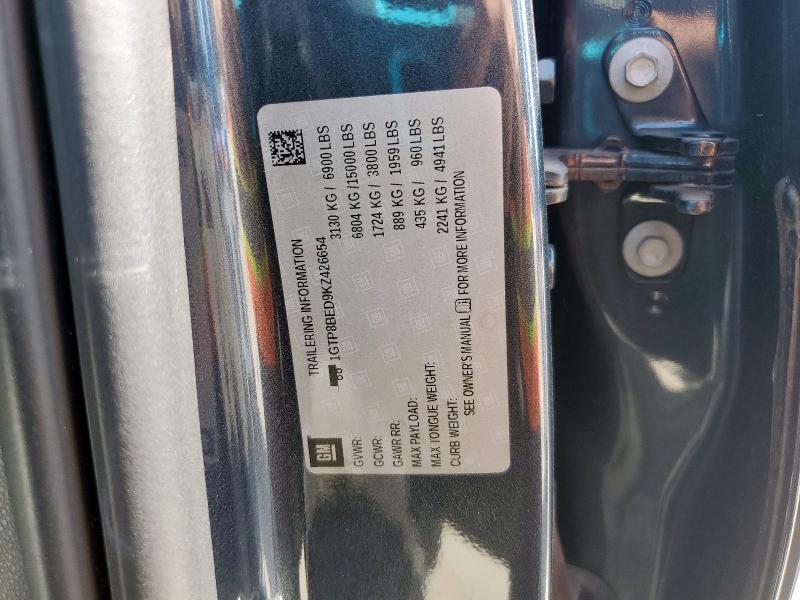 2019 GMC SIERRA C15 1GTP8BED9KZ426654