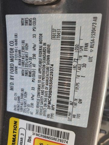 2025 FORD BRONCO SPORT BIG BEND 3FMCR9BN5SRE29374