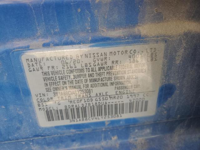 2020 NISSAN SENTRA SV 3N1AB8CV4LY253081