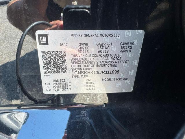 2018 CHEVROLET SUBURBAN K 1GNSKHKC8JR111098