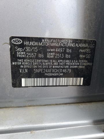 2016 HYUNDAI SONATA SE 5NPE24AFXGH314679