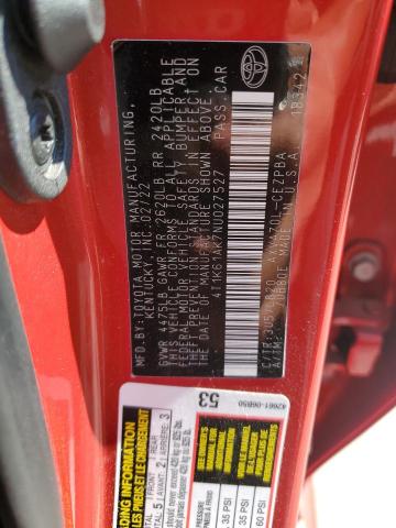 2022 TOYOTA CAMRY XSE 4T1K61AK7NU027527