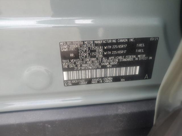 2021 TOYOTA RAV4 XLE 2T3P1RFV7MW193719