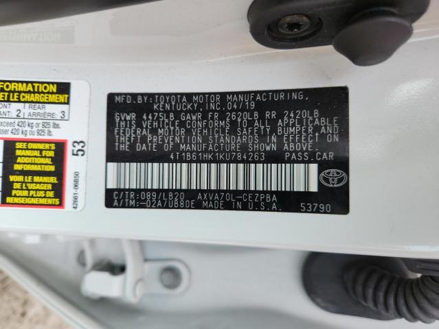 2019 TOYOTA CAMRY XSE - 4T1B61HK1KU784263
