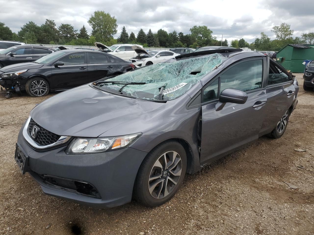 Lot #3291336139 2014 HONDA CIVIC EX