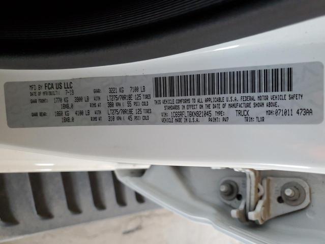 2019 RAM 1500 REBEL 1C6SRFLT6KN921045