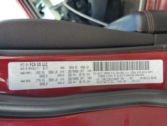 2018 DODGE DURANGO GT 1C4RDJDG9JC150097